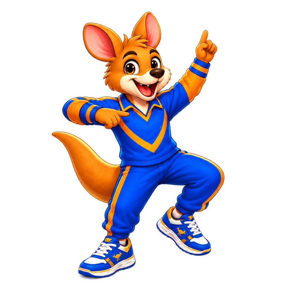 Dancing fox character